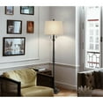thumbnail image 3 of 60W X 2 Torrington Resin Floor Lamp With Pull Chain Switch And Hardback Linen Shade, 3 of 5