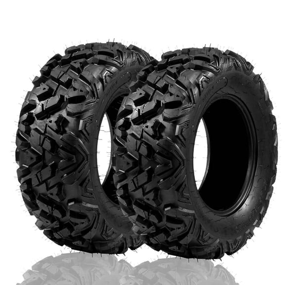 Ktaxon Set of 2 26x11-14 ATV & UTV Rear All Terrain Tires, 6 Ply Tubeless Deep Tread Mud Tires