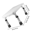 thumbnail image 2 of SKISUNO 1Pcs Metal Shower Stool Non-slip Ergonomic Design for Adults, 2 of 7