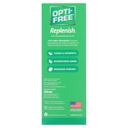Opti-free محلول عدسة التطهير المطهر لاستخدام تنظيف عدسة الاتصال اليومية ، 10 أونصة سائلة