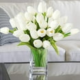 thumbnail image 6 of MAMOWEAR Artificial Tulips Flowers Real Touch Arrangement Bouquet for Home Room Office Party Wedding Decoration, Excellent Gift Idea for Mothers Day, 6 of 8