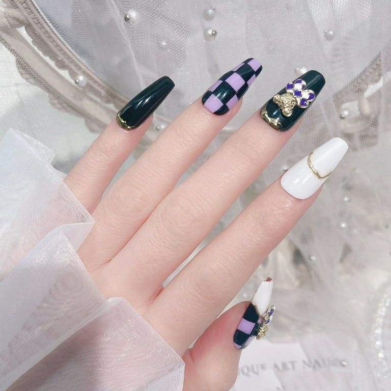 Online fashion store10PCS Black+Crystal Chanel Nail Charms, chanel holiday  charms 2022 
