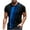 Blue_01, variant on Men's Short Sleeve Shirts Fashion Slim 3D Digital Stripe Print Sports Gym T-shirt Tops