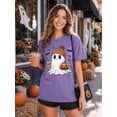 thumbnail image 4 of KimSoong Halloween Shirts for Women Cute Ghost Fall Pumpkin T-Shirt Coffee Lover Graphic Tees Casual Short Sleeve Tops, 4 of 12