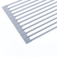 thumbnail image 5 of Escurridor de platos sobre el fregadero Diseño plegable Antióxido Antideslizante Metal fuerte Ampliamente utilizado Escurridor de platos enrollable de silicona y redondo 52x24.5cm, 5 of 5