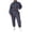 Navy, variant on 2026 New!Women's 2 Piece Half Zip Sweatshirt Jogger Sweatpants Tracksuit Lounge Set 2026 Clothes