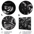 thumbnail image 3 of Designart "Graffiti Of Marble Black and Gold II" Abstract Marble Metal Art Print, 3 of 5
