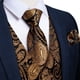 thumbnail image 4 of Conjunto de chaleco y corbata DiBangu, chaleco formal de cachemir para hombre, 4 of 6