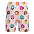 thumbnail image 6 of Kdxio Colorful Donuts Pattern Mens Casual Shorts - Drawstring Summer Beach Sports Shorts for Men, 6 of 9