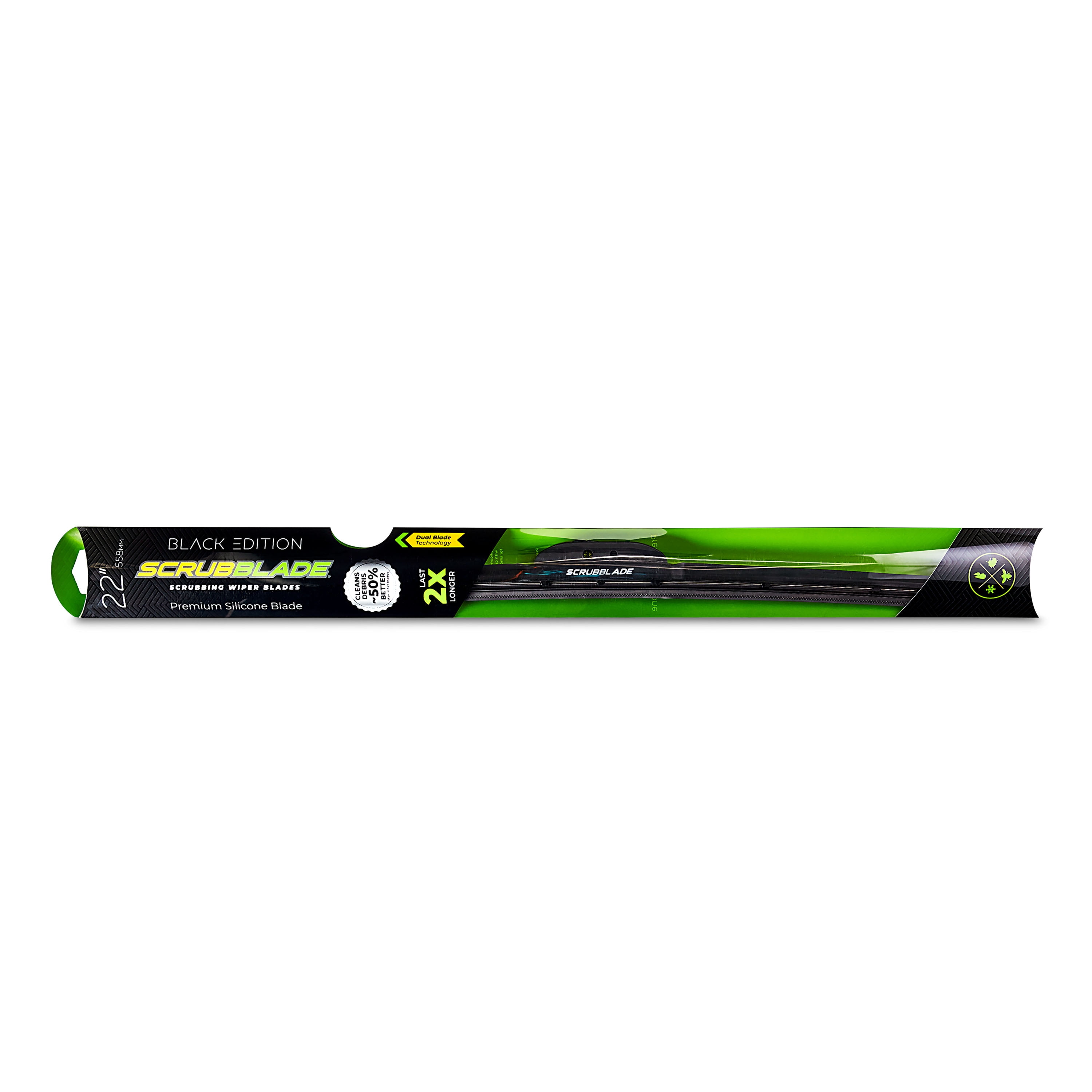 22" 550mm Scrubblade Black Edition Silicone Wiper Blade