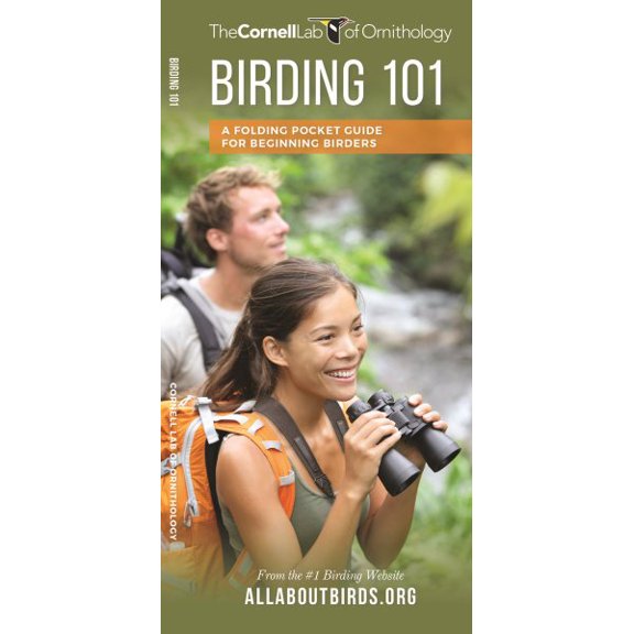 Pre-Owned Birding 101: A Folding Pocket Guide for Beginning Birders (All About Birds Pocket Guide Series) Paperback