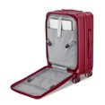 thumbnail image 4 of Luggage Sets 3 Piece(20/24/28) with Spinner Wheels and TSA Combination Lock, Expandable Carry On Luggage with Clear PVC Suitcase Cover, Luggage with Front Laptop Compartment, WINE RED, 4 of 9