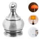 thumbnail image 5 of 12 piezas de remates decorativos para pantallas de lámparas, rosca M10x1, perilla de tapa de corona, piezas de pantalla de lámpara para lámparas de techo, lámparas de piso y mesa, color plateado, 5 of 5