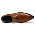 thumbnail image 3 of Santimon Brown Dress Shoes for Men Lace-up Casual Shoes Wedding Prom Business Oxford ShoesUS 11, 3 of 8