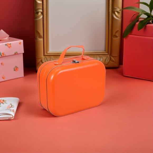 Luxshiny Caja De Almacenamiento De Latón Con Asa Para Objetos Pequeños Y Multiusos