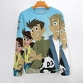 thumbnail image 2 of Wild Kratts Unisex Sweater Long Sleeve Fall Casual Crewneck Tops Pullover Active Streetwear Fashion Sweatshirt XL, 2 of 6