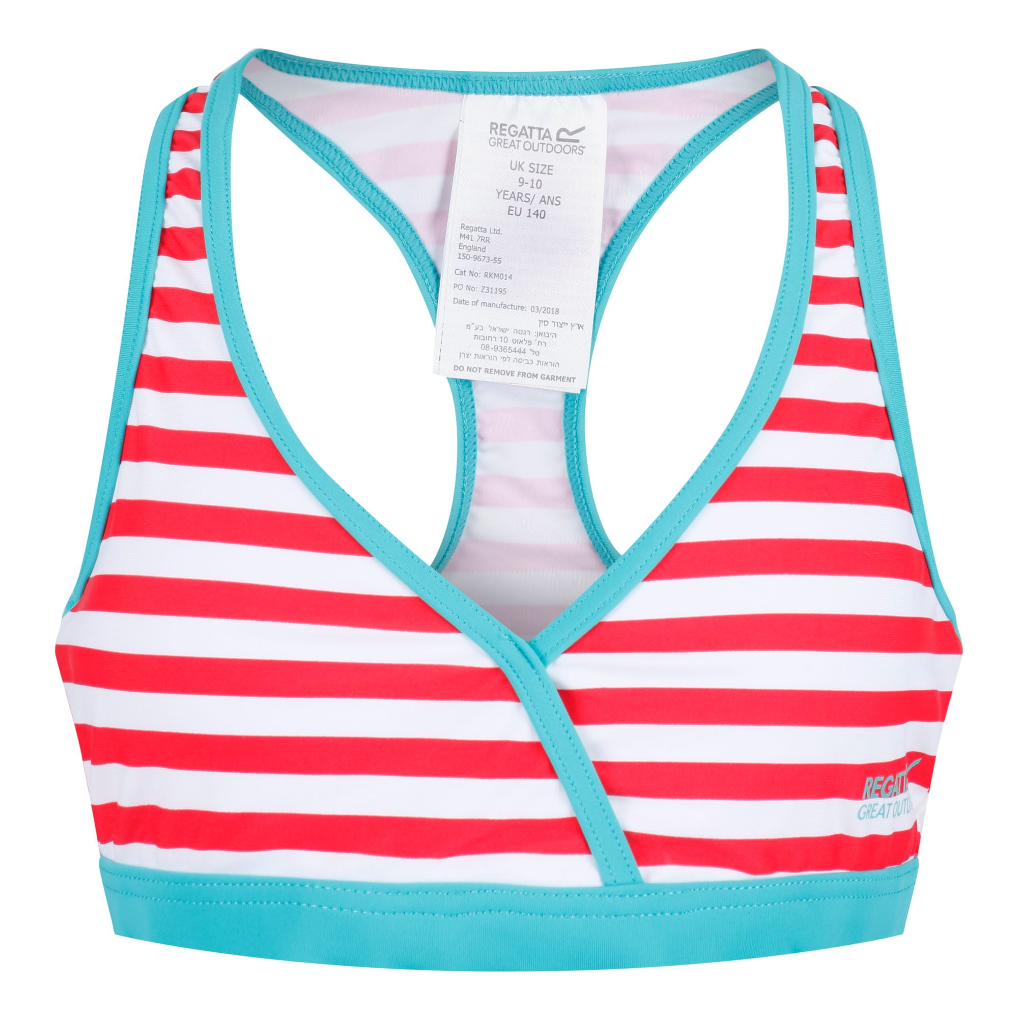 Regatta Girls Takisha Polyamide Elastane Swimsuit Swimming Costume