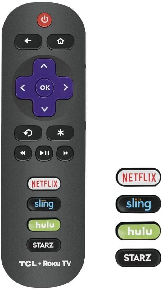 TCL RC280 ROKU Original Remote Control with Built-in Netflix, Sling ...