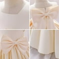 thumbnail image 5 of Huanglei Flower Girls Bowknot Tutu Dress For Kids Baby Wedding Bridesmaid Birthday Party Pageant Formal Dresses Toddler First Baptism Christening Gown, 5 of 7