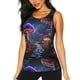 thumbnail image 1 of Balery Jungle Path Glowing Mushrooms Camiseta sin mangas estampada ligera para mujer, tops de entrenamiento sin mangas, camisetas de yoga transpirables de secado rápido.-Large, 1 of 7