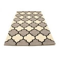 thumbnail image 2 of Multicolored Trellis 5X8 Hand-Tufted Modern Rug, 2 of 11
