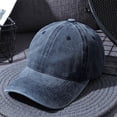 thumbnail image 2 of Men's Washed Pure Color Cap Baseball Cap, 2 of 5