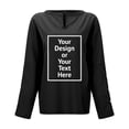 thumbnail image 5 of Women's V Neck Long Sleeve Button Top Solid Color Casual Loose Blouse plus Size Bathing Suits for Women 3xl for Swim Suits plus Size Womens Bathing Suit Shorts plus Sized Swim Suits 2x Womens Tops, 5 of 8