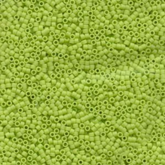 Matte Opaque Chartreuse Miyuki Delica Beads 11/0 DB763-TB
