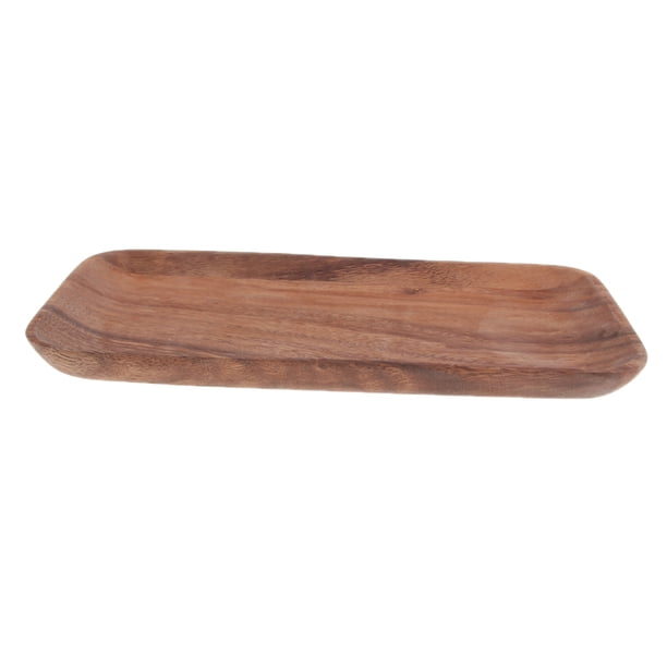Plato de madera para servir Bandeja de madera para servir Pastel de frutas Plato para aperitivos Cuencos de madera 250X165mm
