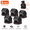 Brown Base, variant on 5-Pack Office Chair Wheel Stopper, Caster Cups with Straps & Felt Bottom Floor Protectors for Chairs, Gray Base