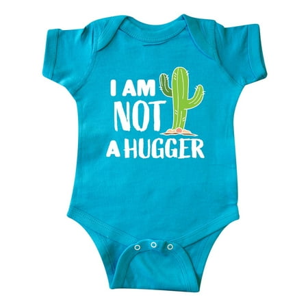 

Inktastic I am Not a Hugger with Cactus Gift Baby Boy or Baby Girl Bodysuit