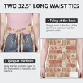 thumbnail image 6 of Pioneer Flower Floral Print Pattern Apron for Women and Men, Cotton Linen Waterproof with Pockets, Adjustable, 33x27 Inch for Kitchen, Gardening, BBQ, Salon, 6 of 6