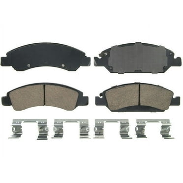 Front Brake Pad Set - Compatible with 2008 - 2018 Chevy Silverado 1500 2009 2010 2011 2012 2013 2014 2015 2016 2017