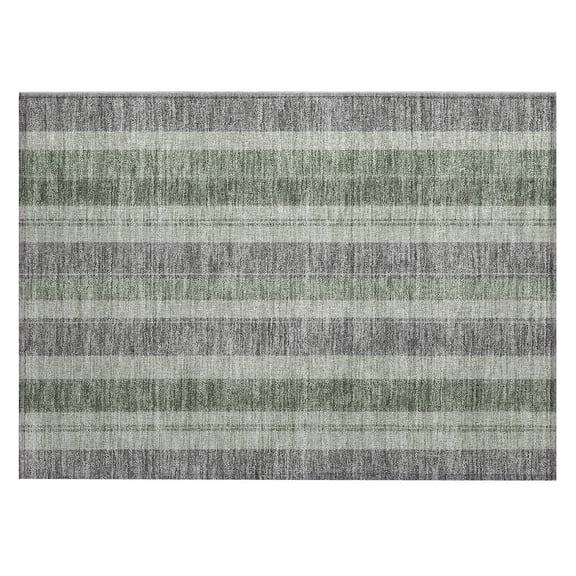 Dalyn Rugs Machine Washable Indoor/Outdoor Chantille Green 1'8" x 2'6" Rug