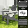 thumbnail image 7 of FURRYFECTION Outdoor Adirondack Chair,HDPE All-Weather Adirondack Chair, Plastic Outdoor Patio Lawn Chairs for Patio Garden Backyard Deck,Grey, 7 of 7