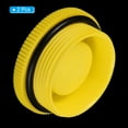 thumbnail image 3 of Unique Bargains M45x2 Hold Plugs Plastic Male Threaded Hex Socket End Cap, Yellow 2 Pack, 3 of 5