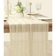 thumbnail image 3 of Ksopiavobs Cheesecloth Table Runner 10ft Gauze Boho Rustic Beige Cheese Cloth Table Runner for Wedding Bridal Shower Fall Thanksgiving Christmas Decoration, 3 of 5