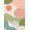 Pink, Pattern 5, variant on ODIKA 4'x6' Red Navy Rich and Geometric Elegance Washable Area Rug Intricate Southwest Motif With Floral Accents for Dorm Room, Small Living Stain Resistant Low Profile, Easy Care