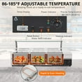 thumbnail image 3 of Garvee Commercial Food Warmer | 6 x 12QT | Steam Table | Buffet Server & Warmer | 304 Stainelss Steel | 1500W | Silver, 3 of 7