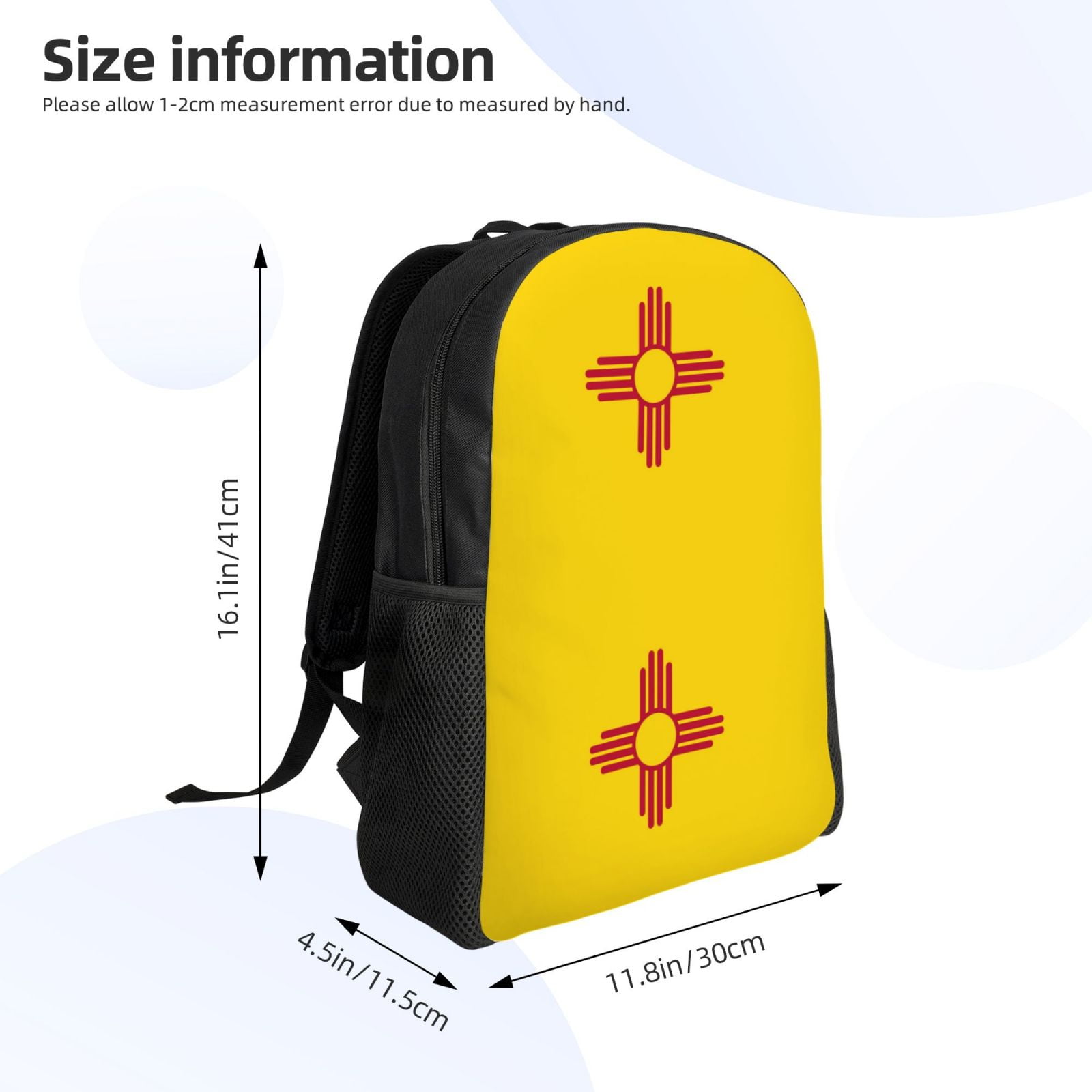 Women Men New Mexico Backpack Lightweight Rucksack Casual Daypack For Laptop Trave