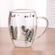 thumbnail image 5 of Taza de Cristal Portátil Cateissary Doble Pared Vidrio de Borosilicato 250ml, 5 of 6