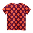 thumbnail image 5 of hengsof T-Shirt Décontracté à Manches Courtes à Pois pour Fille, Col Rond, Mode Été, Doux et Confortable, Basique Quotidien, Âges 3-14 Ans, 5 of 5