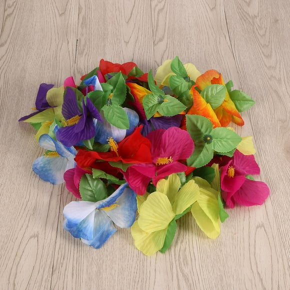 VERDANVERSE 36pcs Flower Decor Tropical Flower Bunch Artificial Cloth for Wedding Party Children