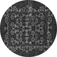 thumbnail image 1 of Ahgly Company Indoor Round Abstract Gray Modern Area Rugs, 8' Round, 1 of 4