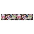 thumbnail image 2 of MKHERT Day Of the Dead Skeleton Table Runner for Wedding Party Banquet Decoration 14x72 inch, 2 of 3