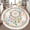 Color 4, variant on Washable Non Slip 3ft Round Rug, Boho Watercolor Mandala Feathers Florals Rainbows Hearts Circular Circle Area Rugs with Tassels Carpet for Nursery Bedroom Living Room Playroom Tent rug