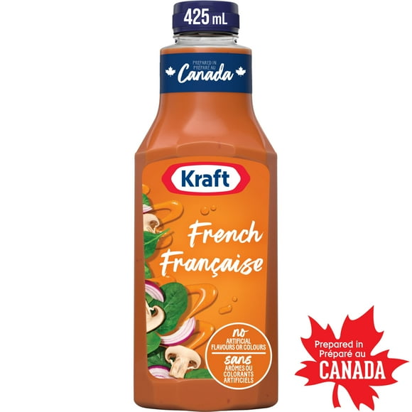 Kraft French Salad Dressing, 425 mL Bottle, KRAFT FRENCH DRESSING 425