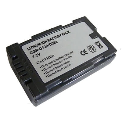 Battpit: Camcorder Battery Replacement for Panasonic PV-DV851D (850 mAh) CGR-D08S 7.2 Volt Li-ion Camcorder Battery