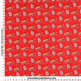thumbnail image 1 of MLB Tissu en Coton Rouge St Louis Cardinals - Vendu au Mètre, 1 of 3