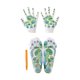 thumbnail image 4 of Juego de de manos y pies, guantes de reflexología de manos, calcetín de SPA con área de reflexión, calcetines de de pies para hombres, 4 Calcetines cortos, 4 of 8